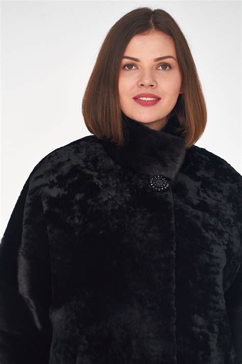 prada nutria fur coat|Black Shearling Fur Coat .